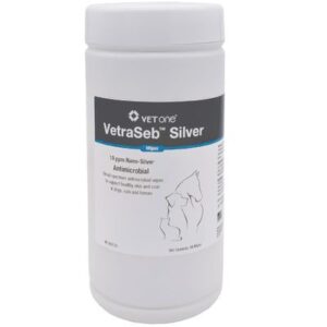 VetraSeb Silver Antimicrobial Wipes (84 count)
